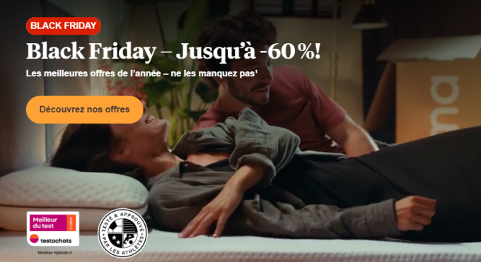 Emma Matelas Black Friday: Jusqu'à 60% de Réduction + Avantage Supplémentaire