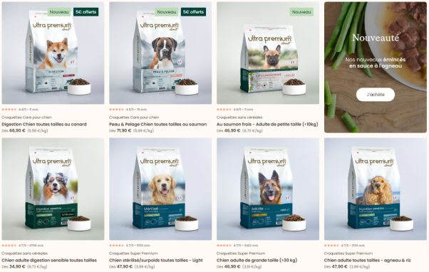 Ultra Premium Direct : alimentation premium pour chiens et chats + 20 % de réduction !