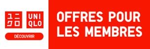 Découvrez les offres pour les Membres chez UNIQLO