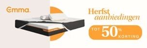 Herfstaanbiedingen: tot - 50% bij Emma Matras
